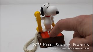 2025 Hello Snoopy, Peanuts Hallmark Ornament
