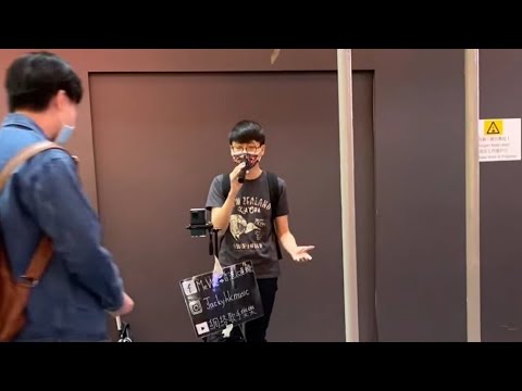 網絡歌手樂樂 - 死性不改 (Boy'z) | 銅鑼灣CWB Paterson Street 百德新街 Busking