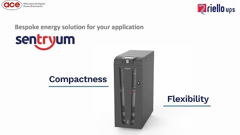 ACE Power Electronics-UPS Sentryum S3T Flexibility and compactness