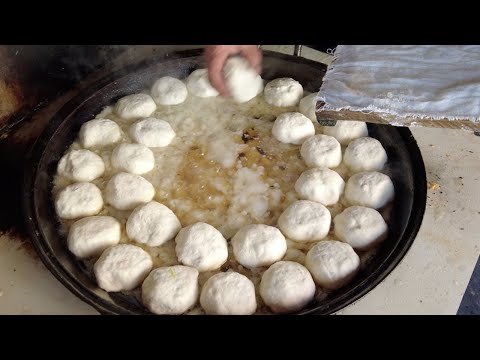 Rare Firewood Fried Buns in the Suburbs, Mom’s Taste, Chinese Street Food