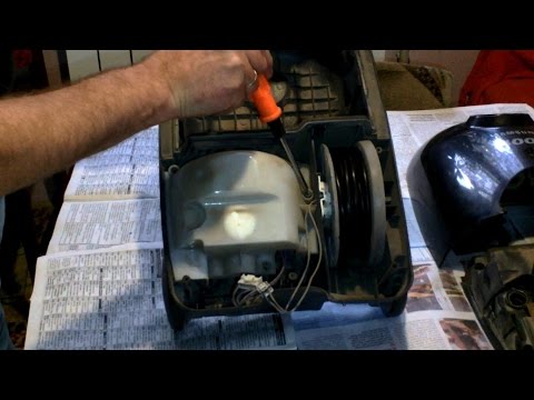 █ Пылесос. Ремонт пылесоса. Samsung 1400W (как разобрать двигатель)