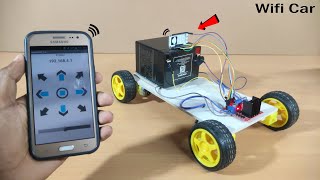 Phone Controlled Wifi car Best Project