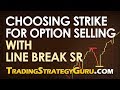 Choosing Strike for Option Selling - Using Line Break S&amp;R