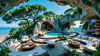 Soft Jazz In Quiet Beach House | Gentle Jazz Music With Peaceful Ocean Views For Good Mood, Relax screenshot 5