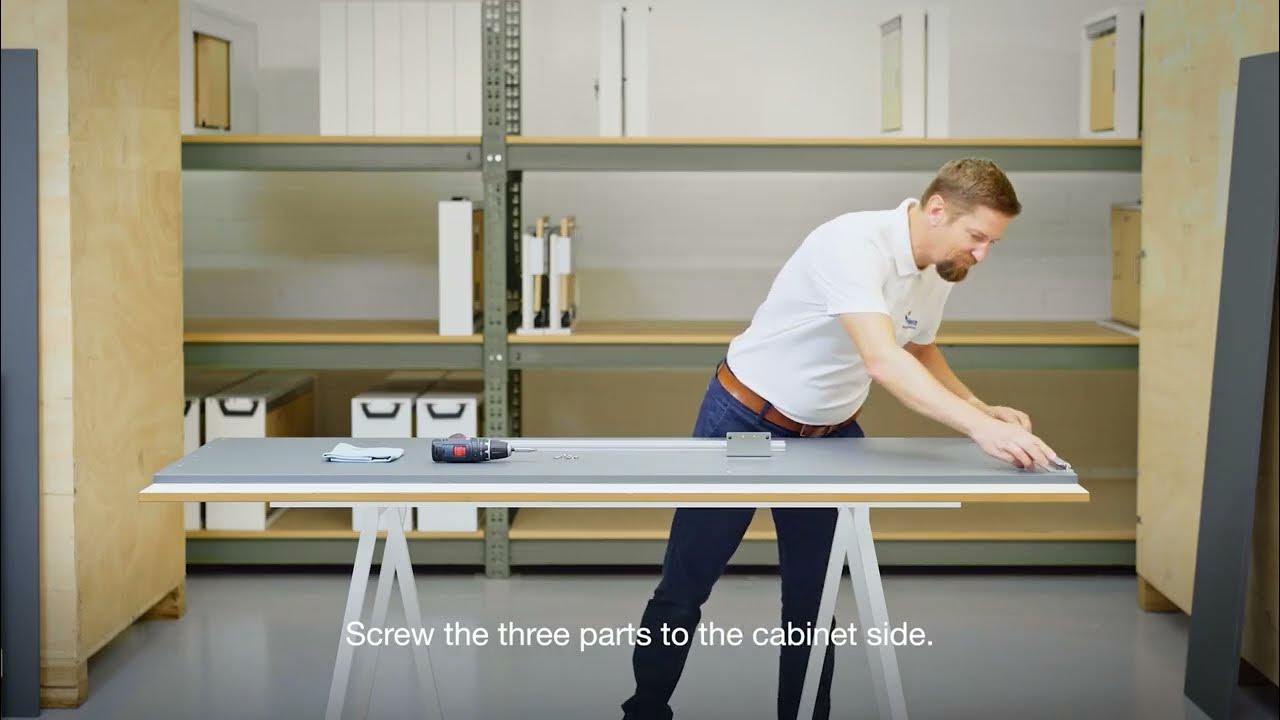 Hawa Concepta III 25/35 Push Installation instructions, lefthand