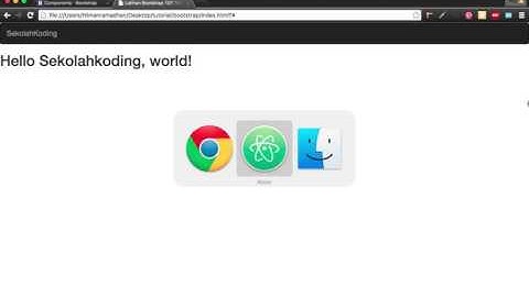 Membuat Navigasi Web Menggunakan Bootstrap