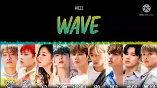 Fm Ateez - Wave Color Coded 9 Members - Cover By Jay