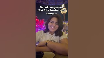 TCS, Infosys, Wipro, Accenture, Capgemini, HCL, TechM, Oracle, Microsoft & more!