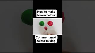 How to make light brown colour. comment next colour mixing 😊😊. #shorts #viral #unique #colormixing