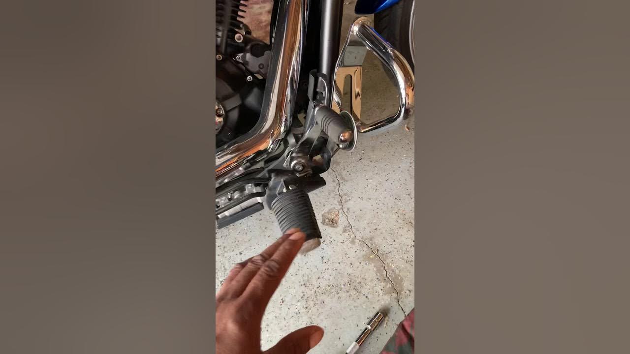 2011 Yamaha Stryker rear brake pedal removal YouTube