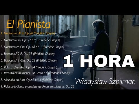 🎹1 HORA🎹 El Pianista - Władysław Szpilman 🥀 (Música piano relajante)