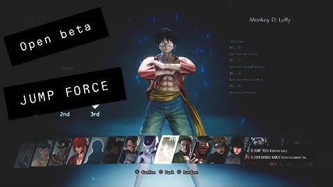 Jump Force Beta - First Time Playing