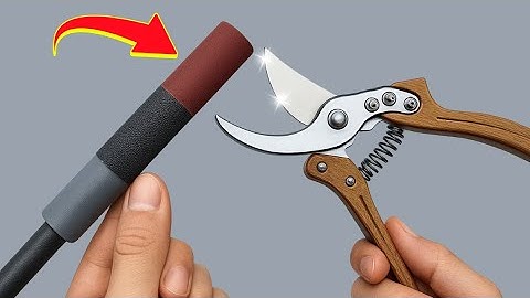 🔥Special way to Sharpen Pruning Shears as Sharp as a Razor in 1 Minute! Genius Trick 😱