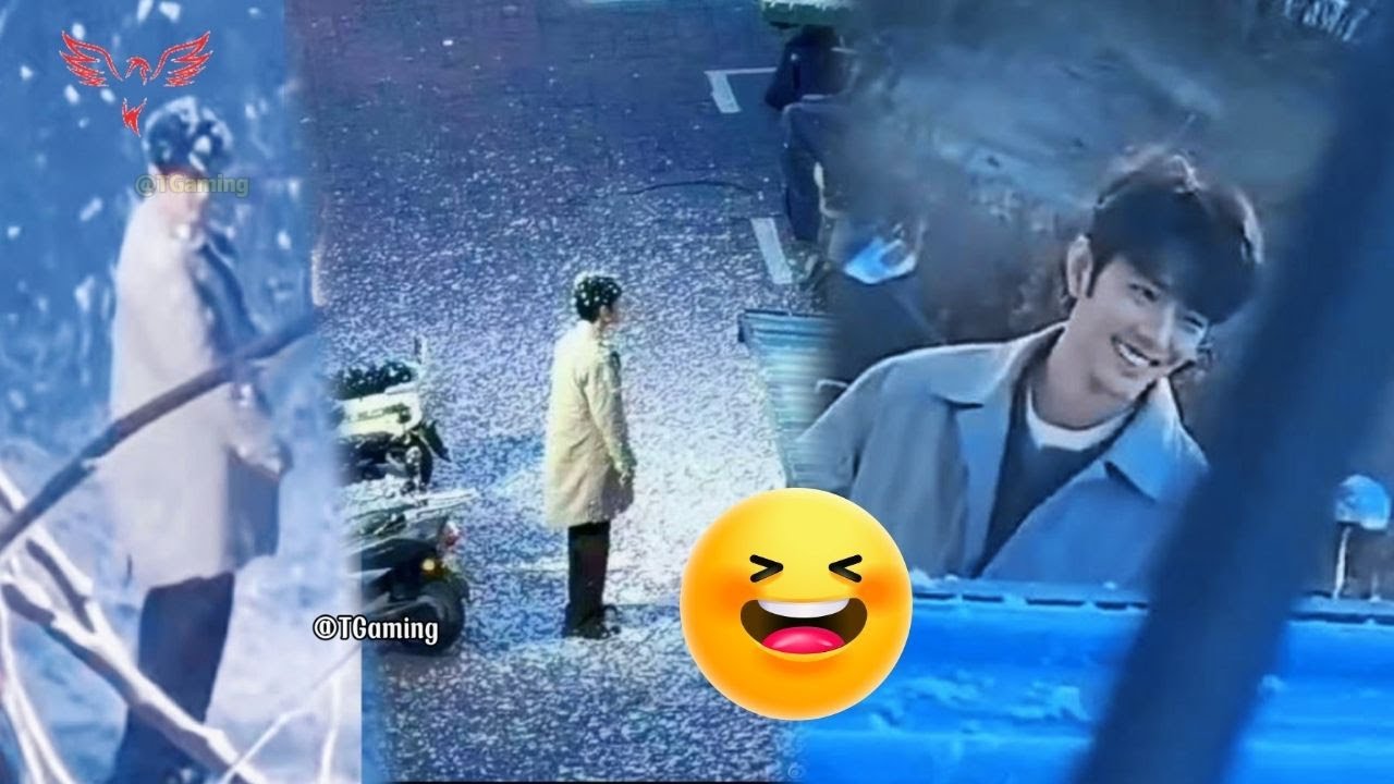 Сяо Чжань подавился снегом на съёмочной площадке 😮 Его реакция на северо-восточном диалекте р