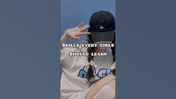 Skills every girls should learn #aesthetic #ytshorts