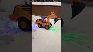 Mini Excavator Toy With Glowing Led Effects