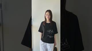 [루즈핏/팔뚝커버]루즈핏여름티 [컬러-화이트,그레이,블랙]