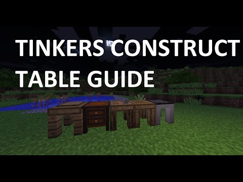 Tinkers Construct - Tables | Tool Forge / Stencil Table / Part Builder / Tool Station / Crafting