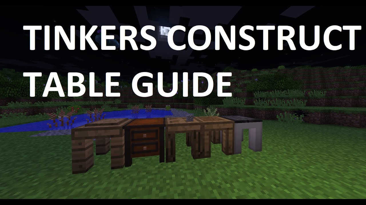 Tinkers Construct Tables Tool Forge Stencil Table Part Builder Tool Station Crafting Youtube