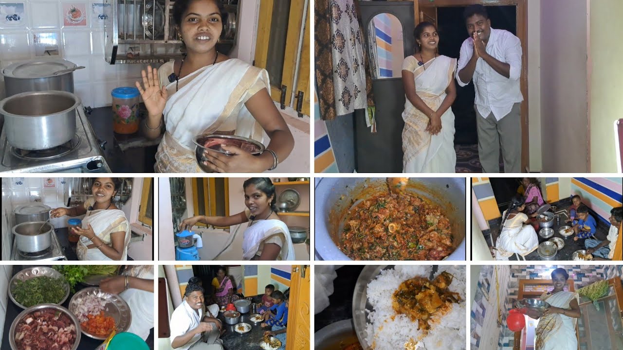 మటన్ కూర ఇష్టంగా చేయాలనుకుంది.!🥰👌కానీclimate ప్రమీల మనసుని మార్చేసింది.!మొత్తానికి మటన్ అందరం కలిసి