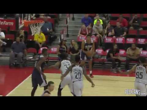 lonzo ball injury Pelicans vs Hawks Summer League Highlights 7-12-17