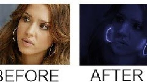 Photoshop tutorial-glow in the dark portrait effect