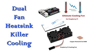 iUniker Raspberry Pi Heatsink Dual Fan Unboxing and Review
