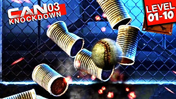 Level 1-10 Can Knockdown 3 Gameplay 🔥🔥💯