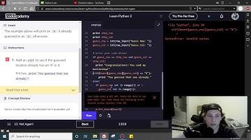 Code Academy Battleship Python 2 pt2