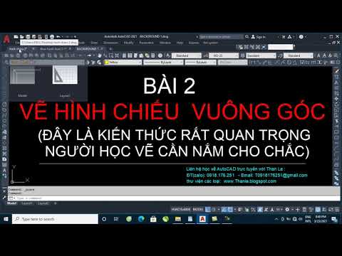 Video BÀI 2: VẼ HÌNH CHIẾU THẲNG GÓC TRONG AUTOCAD - CÁCH... - youtube