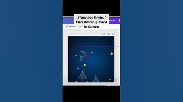 Create a Stunning Digital Christmas Card in #canva #canvatemplates #christmas #designtemplates