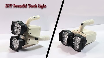 How to Make a Rechargeable Torch Light | DIY Emergency LED Flashlight