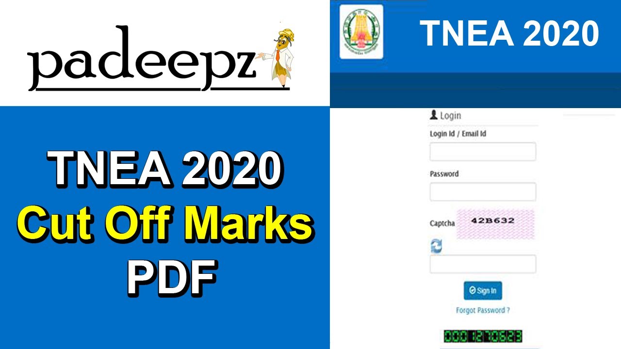 TNEA 2020 Cut Off Marks PDF Download | Padeepz