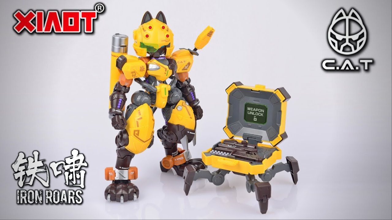 XIAOT x IRON ROARS C.A.T-02 Yellow Ver. Super Maneuver Armored Walker 1/60  Scale Plastic Model Kit 