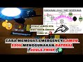 membuat lampu emergency joule thief beserta simulasi dan perhitungan berapa lama nyala lampunya