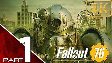 FALLOUT 76 Gameplay Walkthrough Part 1 FULL GAME No Commentary (PS5) - INTRO