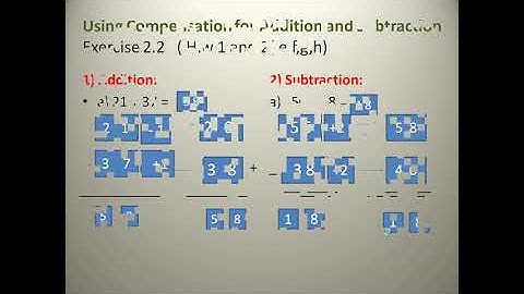 Mathematics using Compensation  for Addition and Subtraction class V