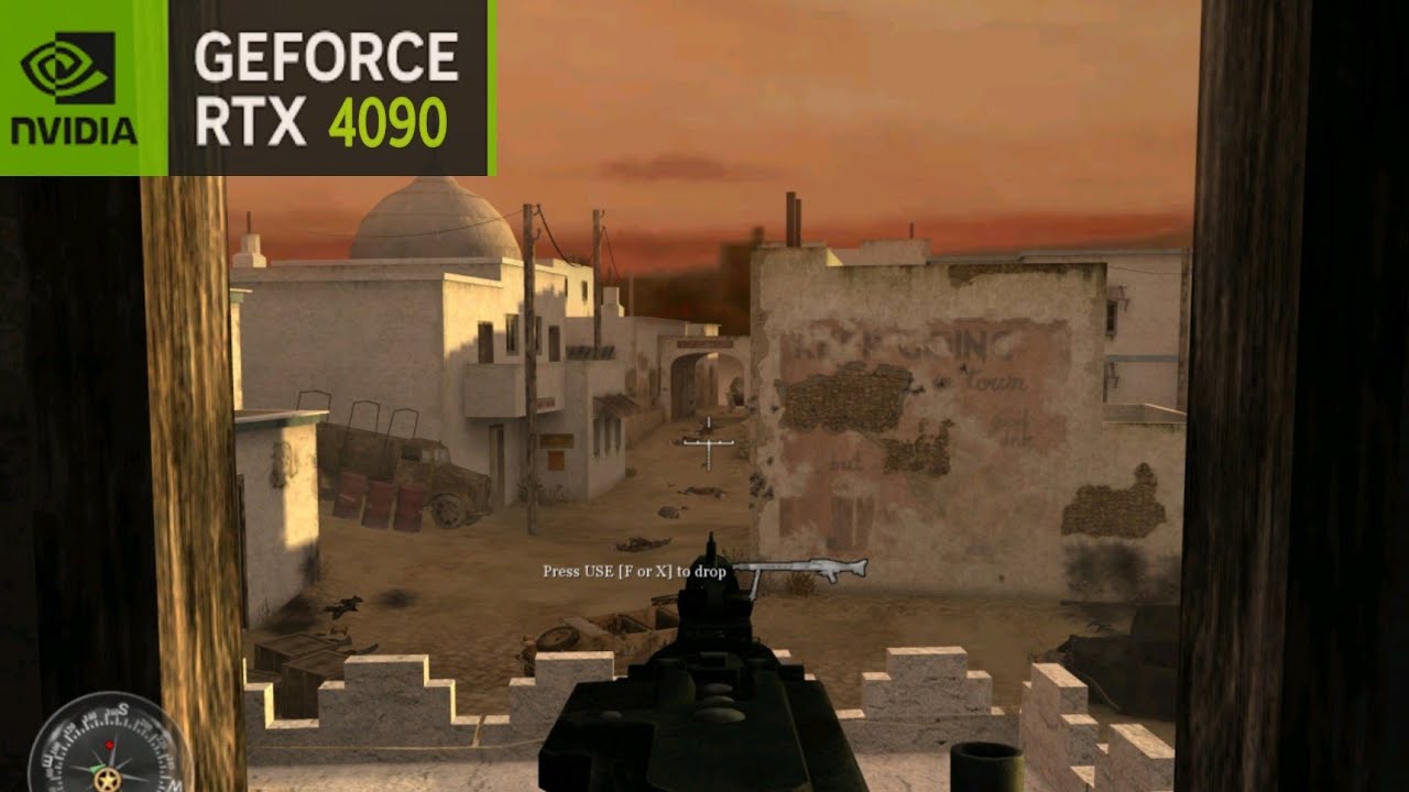 Escape from Toujane|Tunisia |Call Of Duty 2 (2005)|RTX 4090|Gameplay