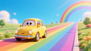Beep Beep Rainbow Road | Nursery Rhymes for Kids | Baby Songs and Color Adventure
