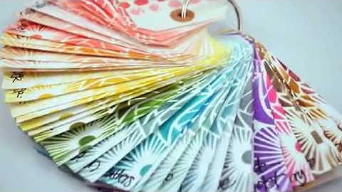 Stenciling an Ink Swatch Book - The Crafter