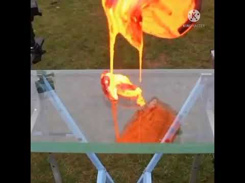 Experiment vedios ||Lava & Bulletproof glass ||Amazing fact #short #youtubeshorts #facts