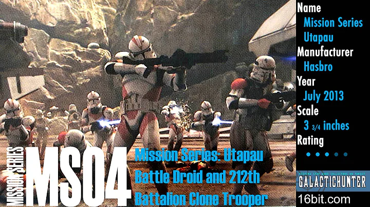 Review + Video: Star Wars 2013 Mission Series Battle Droid and 212th Clone Trooper Action Figures