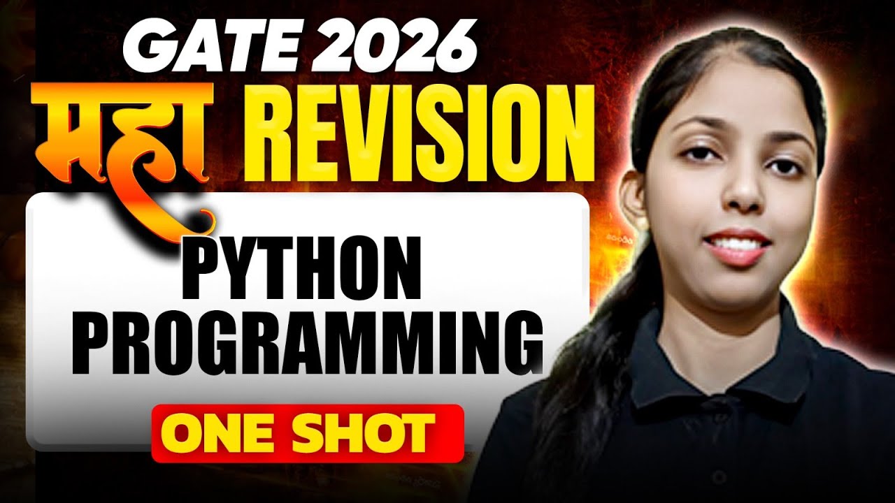 Python programming + 25 Most Expected Questions 🔥 GATE DA MAHAREVISON Session | One Shot