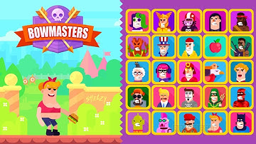 Bowmasters - Gameplay Walkthrough 37 Epic Wins Cyberstar vs All Characters (iOS, Android)