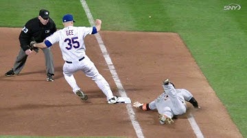 MIA@NYM: Duda plays bunt perfectly to nab Hechavarria