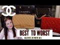 MY CHANEL HANDBAGS RANKED!!! BEST 👍 TO WORST!!!👎