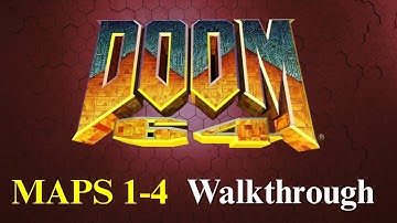 Doom 64 Maps 1-4 Walkthrough 1080p 60 FPS
