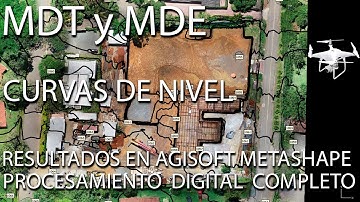TUTORIAL AGISOFT METASHAPE (3). MDT- Curvas de nivel