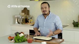 Adam Liaw makes a Crispy Base Margherita.