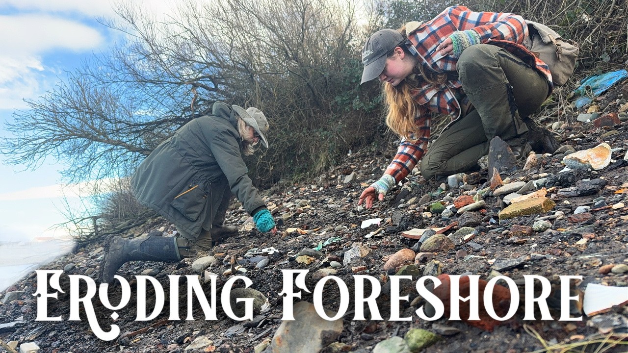 The Foreshore is Eroding and Exposing all the Treasures! Mudlarking with The Northern Mudlarks!